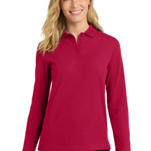 Port Authority® Women’s Silk Touch™ Long Sleeve Polo