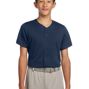 Sport-Tek® Youth PosiCharge® Tough Mesh Full-Button Jersey