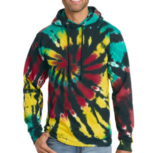 Port & Co™ Tie-Dye Pullover Hooded Sweatshirt